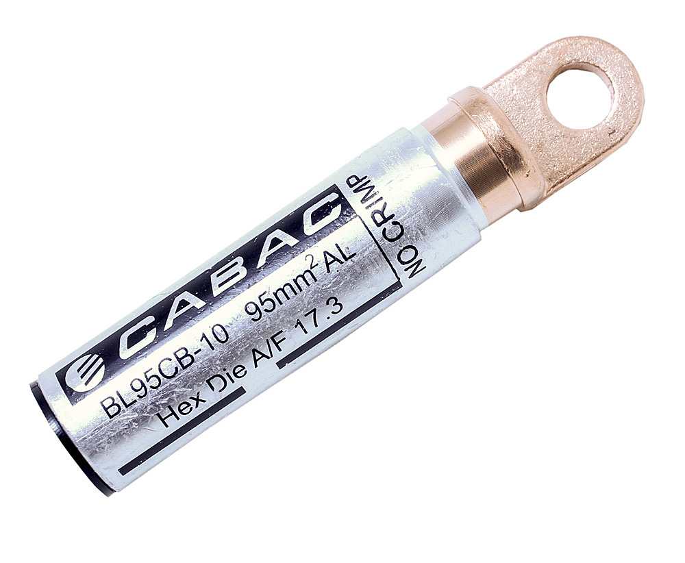 CABAC BI-METAL CIRC BREACHK LUG 95MM2 12MM STUD BL95CB-12 x 1/EACH
