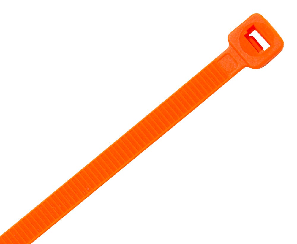 Cabac NYLON CABLE TIE 140 X 3.6MM ORANGE CT140OR/100