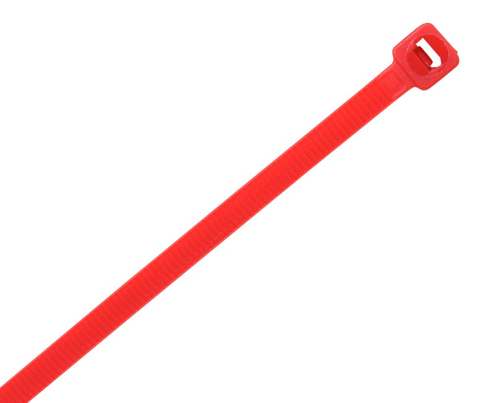 Cabac NYLON CABLE TIE 200 X 4.8MM RED CT200RD/100