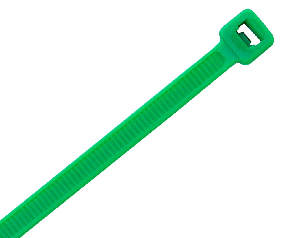 Cabac NYLON CABLE TIE 300 X 4.8MM GREEN CT290GR/100