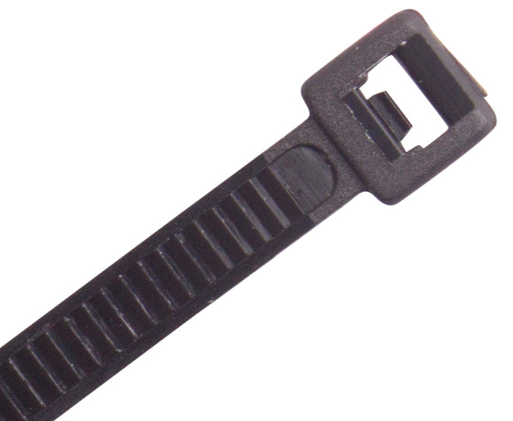 Cabac NYLON CABLE TIE HEAVY DUTY 370 X 7.6MM R CTR365BK-HD