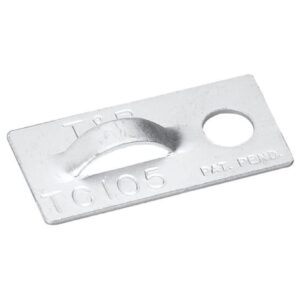 Ty-Rap ALUMINIUM C/TIE MNT PLATE 25X13MM 100PK TC105