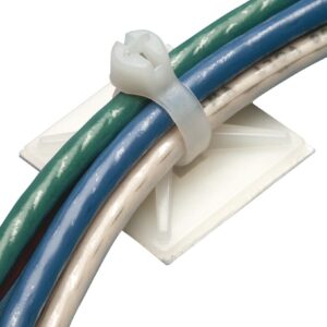 Ty-Rap SELF ADHESIVE MNT 28MM PA 6.6 NAT 100PK TC5345A