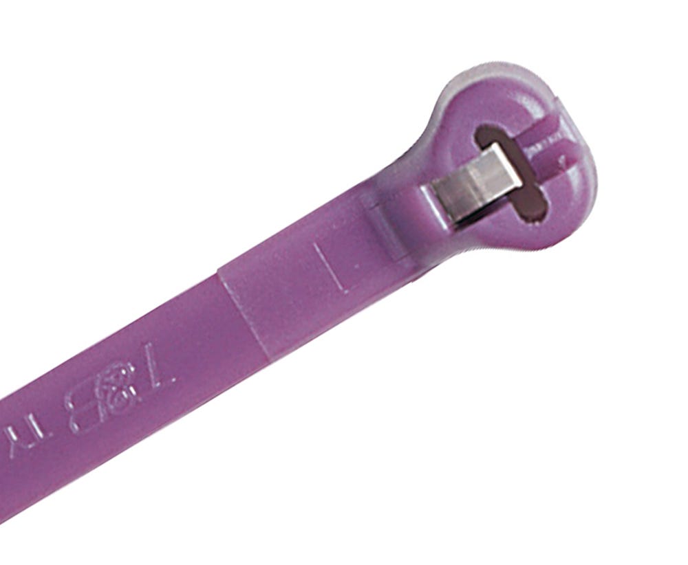Ty-Rap PA6.6 C/TIE 180N 208X3.6MM PURPLE 1000PK TY242M-7