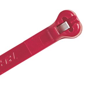 Ty-Rap PA6.6 C/TIE 180N 140X3.6MM RED 1000PK TY24M-2