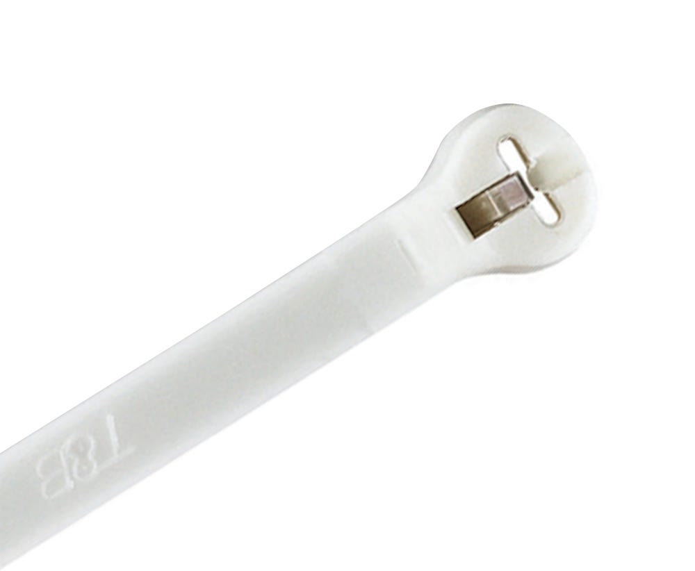 Ty-Rap PA 6.6 FLAMERETARD C/TIE 186MM WH 1000PK TY25MFR