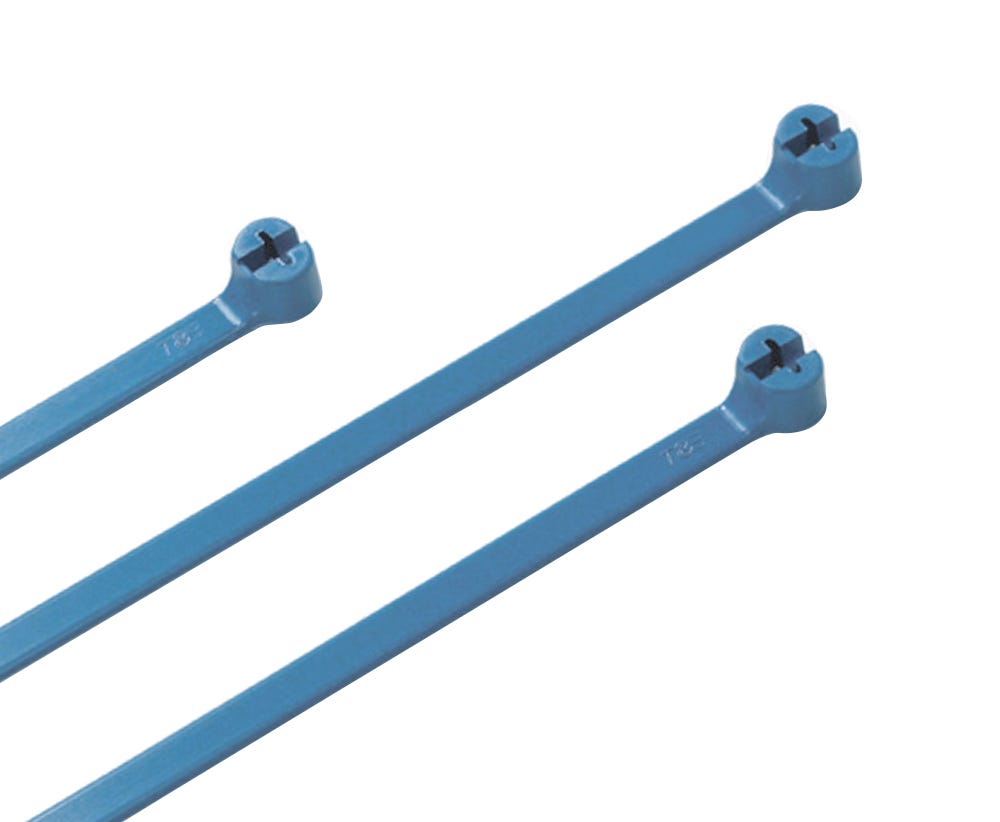 Ty-Rap PA 6.6 DETECTABLE C/TIE 92MM BLUE 100PK TY523M-PDT