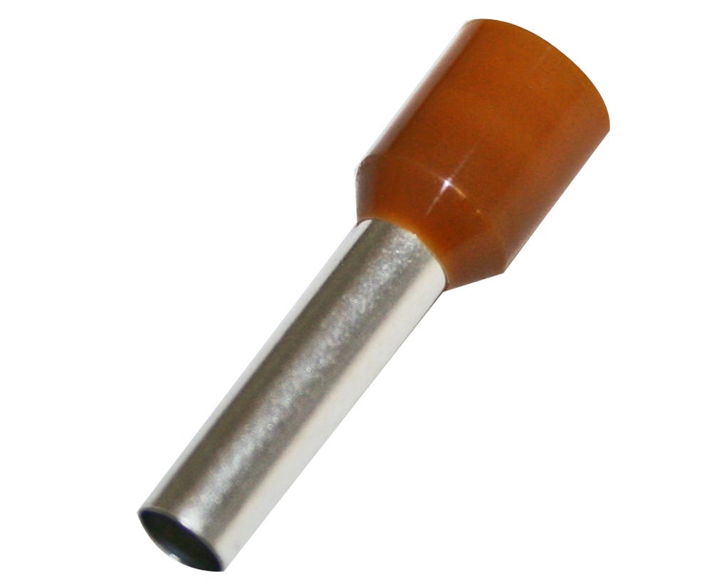 Cabac BOOT LACE PIN 10MM2-BROWN L18 HF BLP1000-18 x 25