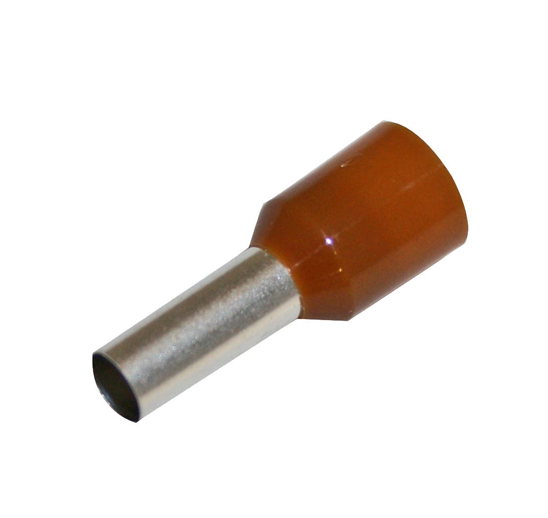 Cabac BOOT LACE PIN 10MM2-BROWN HF BLP1000 x 25