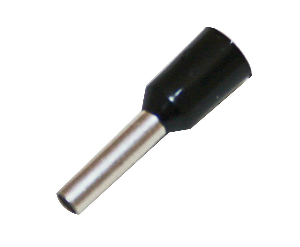 Cabac BOOT LACE PIN 1.5MM2-BLACK 500PK HF BLP150/500 x 500