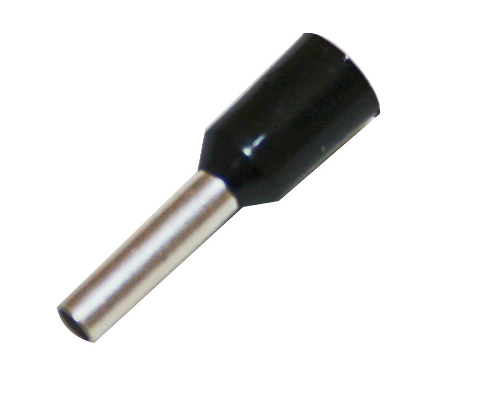 Cabac BOOT LACE PIN 1.5MM2-BLACK HF BLP150 x 100