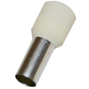 Cabac BOOT LACE PIN 16MM2-IVORY WHITE HF BLP1600 x 25