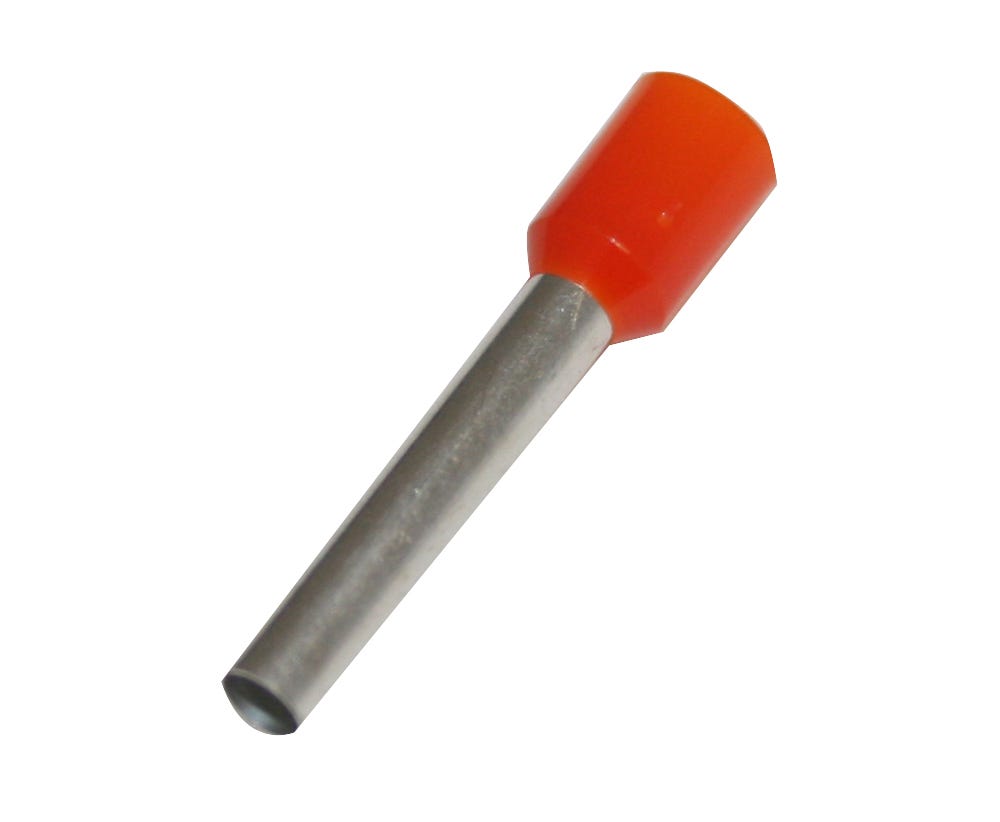 Cabac BOOT LACE PIN 4MM2-ORANGE L18 HF BLP400-18 x 100