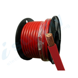 50mm² Single Core Automotive battery cable 24V DC 30m Red EBS0-30M-RED