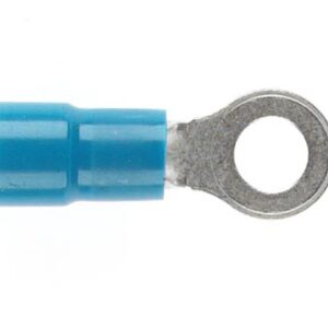 Cabac BLUE RING TERMINAL 4MM STUD RT2-4 x 100