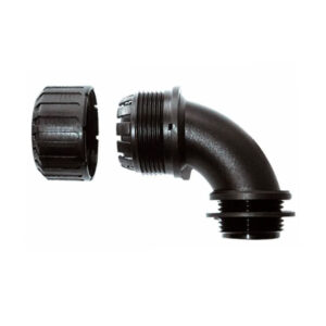 ADAPTAFLEX FITTING RF 90DEG FXD EXT THREAD M16 RF16/M16/C90/BL