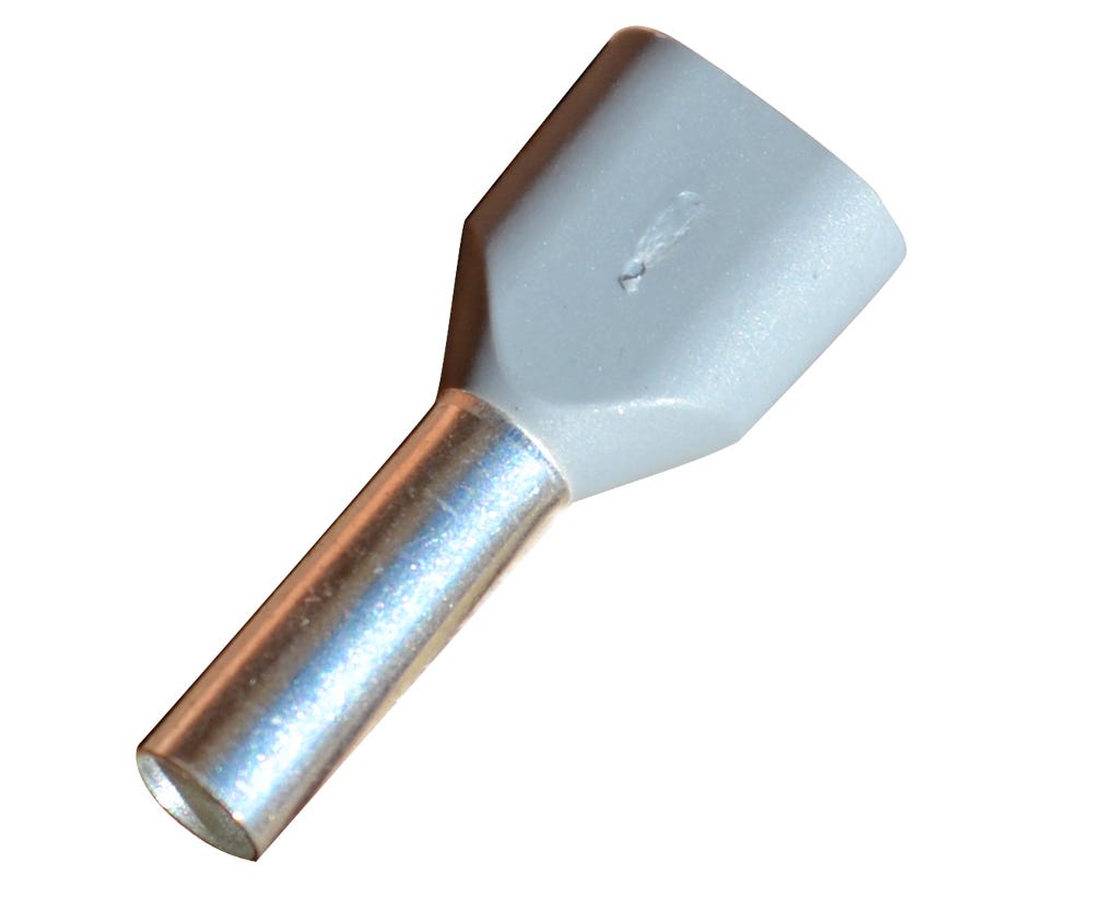 Cembre TWIN PRE-INS 2X4.0MM2 GREY HF BLPT400 x 50