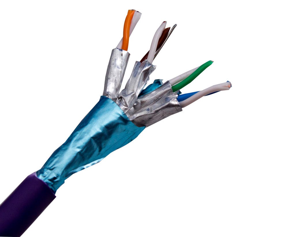 No Brand DATA CABLE CAT6A F/FTP SOLID VIOLET LSZH C6AF/FTP x 305