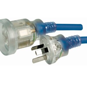 Cabac EXT LEAD HD 240V 15A CLEAR PLUG BL 10M ELID15A10