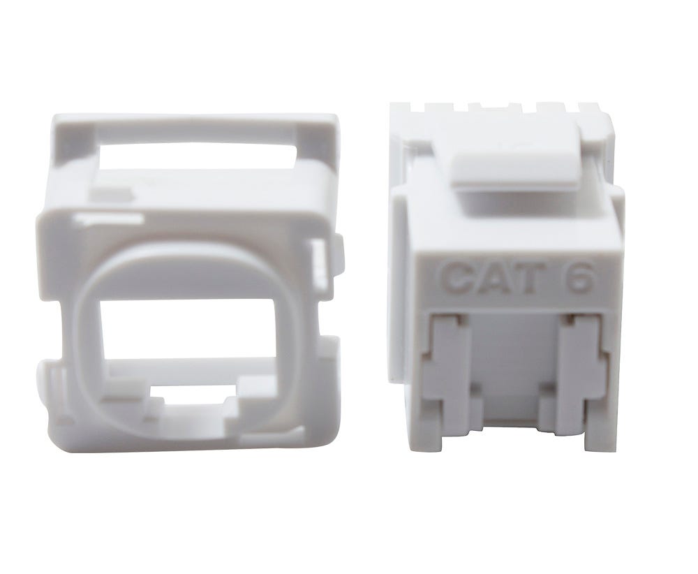 Cabac JACK SHUTTERED CAT6 K/110 WHITE J6/10-SH x 10