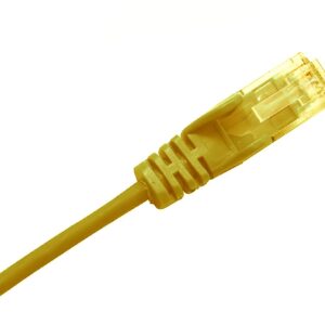 Cabac PATCH LEAD CAT6 28AWG YELLOW 3M SLIM PLC6YL3SL
