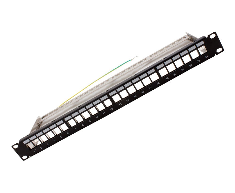 No Brand 24PORT K/STONE UNLOADED SHIELDED P/PANEL PP24-USK