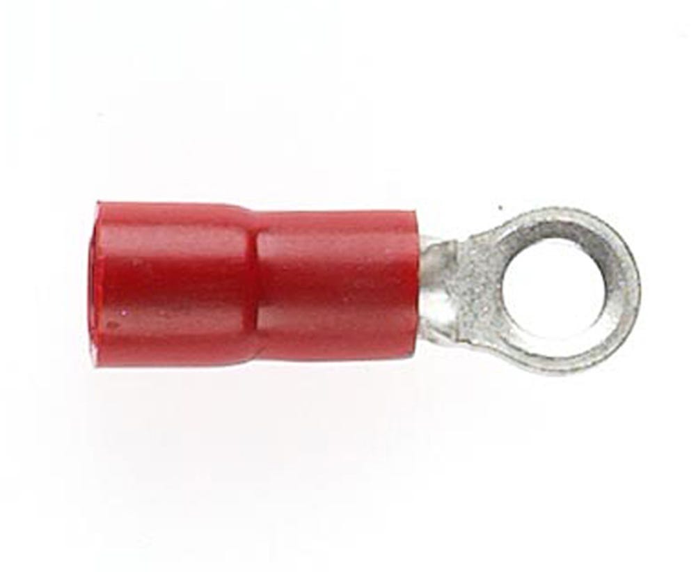 Cabac RED RING TERMINAL 3MM STUD RT1.25-3 x 100