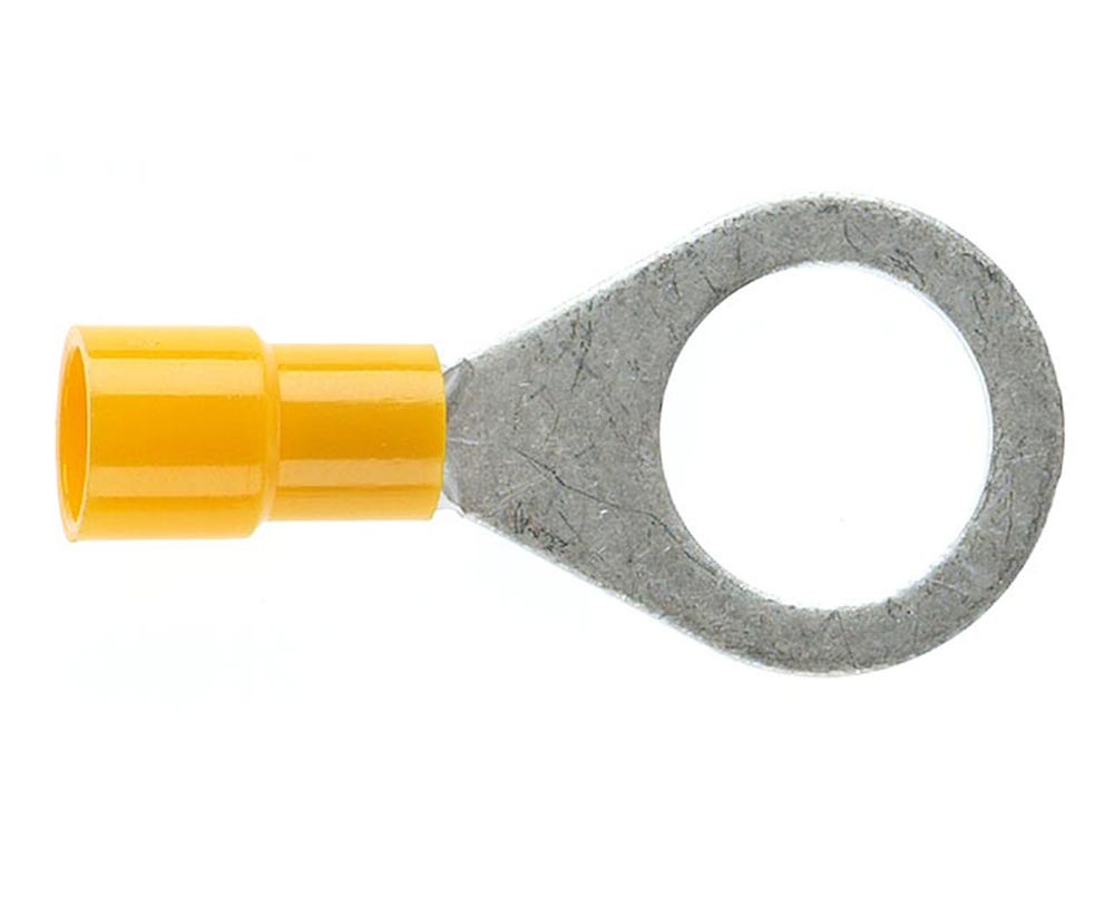 Cabac YELLOW RING TERMINAL 12MM STUD RT5.5-12 x 25