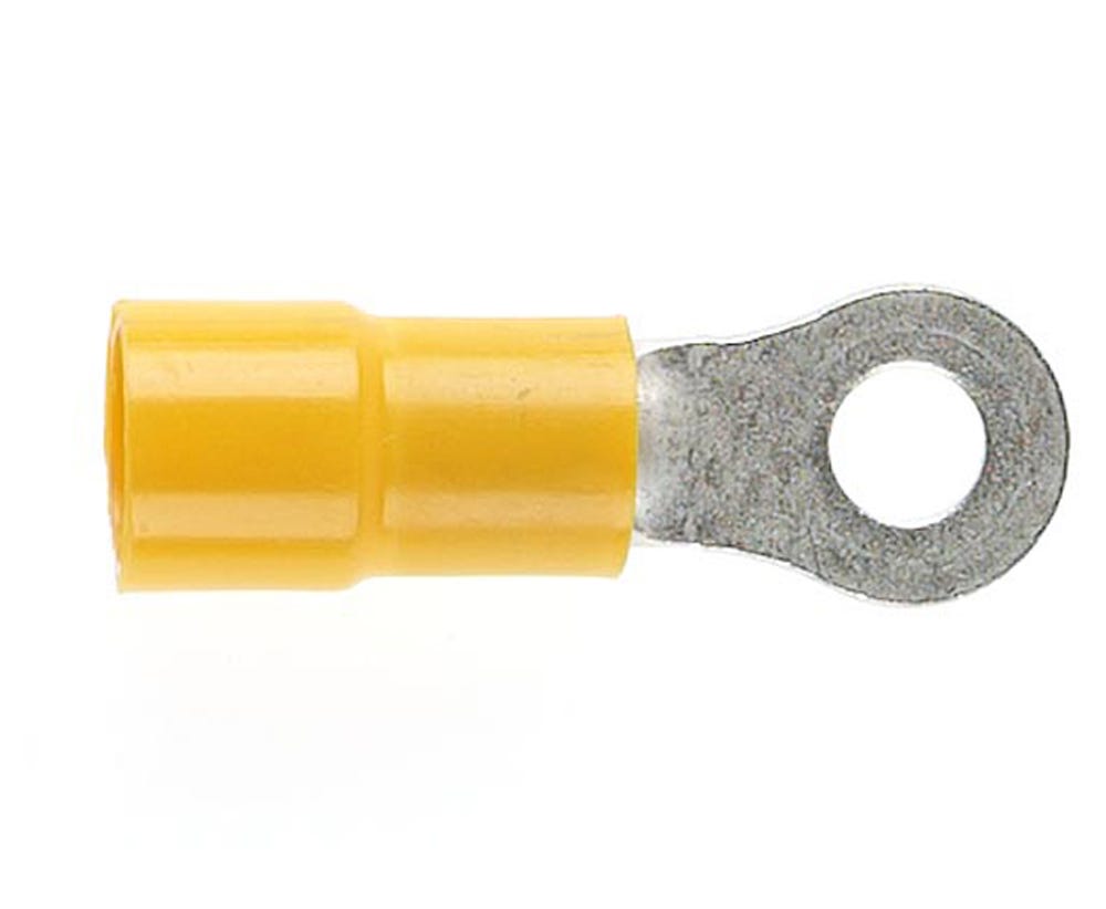 Cabac YELLOW RING TERMINAL 5MM STUD DG RT5.5-5DG x 50