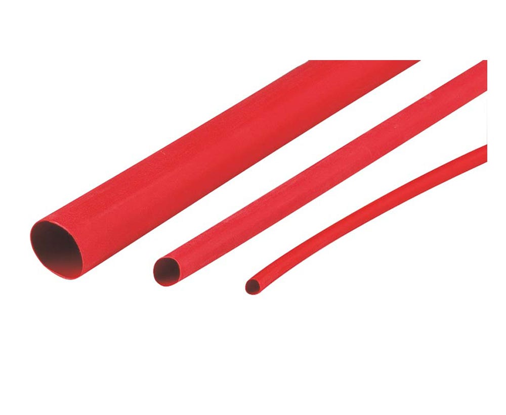 Cabac HEATSHRINK THIN WALL 9.5MM RED XLP10RD x 50