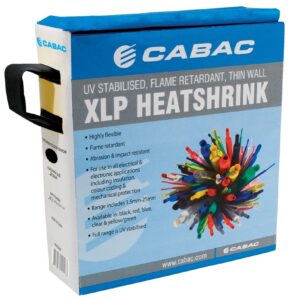 Cabac HEATSHRINK THIN WALL 19MM BLACK 10M BOX XLP20BK-10M
