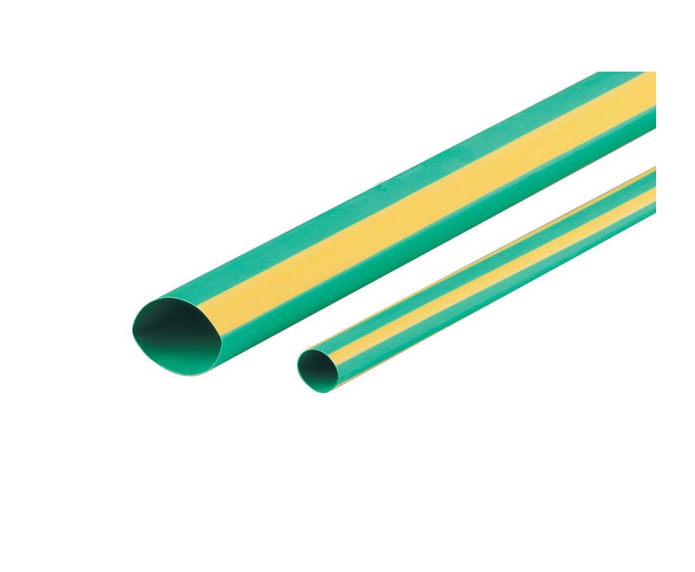 Cabac HEATSHRINK THIN WALL 19MM YELGRN 5M BOX XLP20YG-5M