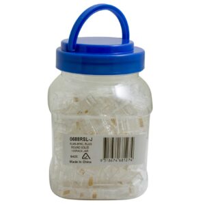 Cabac PLUG RJ45 8P8C C5E SOLID UTP 100PK JAR 0688RSL-J