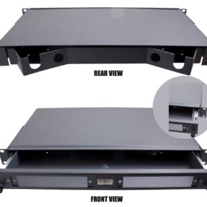MSS Fibre 1RU SLIDING ENCL FOR 2 PANELS/24 FIBRE 1RU-S-24MOD