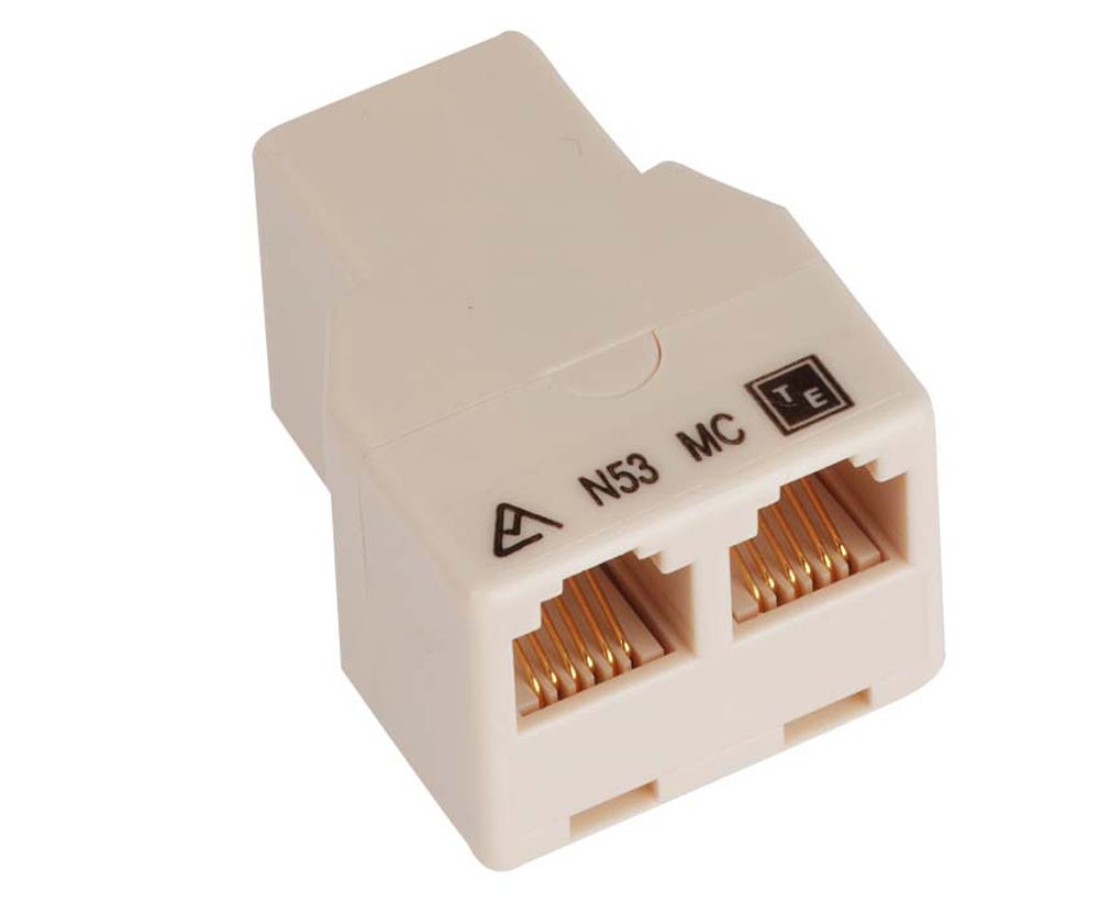 Cabac COUPLER RJ12 T F-F-F ADAPTOR 40RJ12FFF