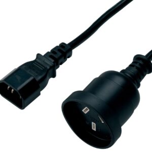 Cabac SOCKET POWER UPS IEC MALE TO 3 PIN 1.5M 40UPSIEC1.5M