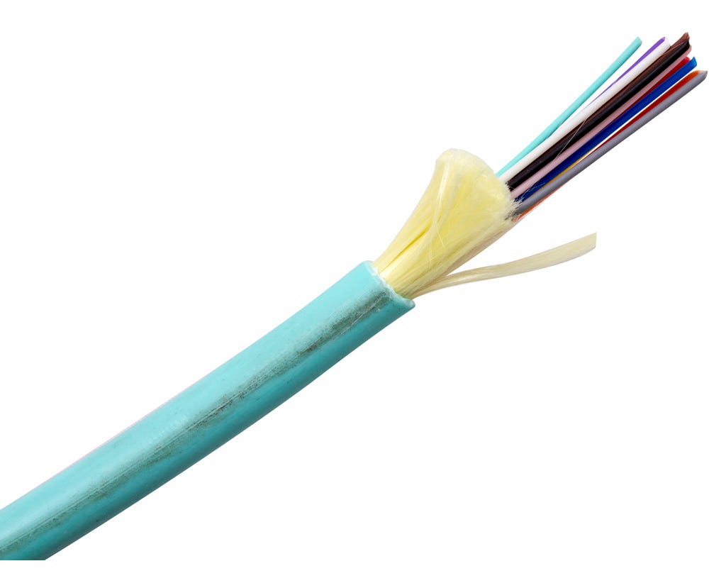 MSS Fibre 12F INDOOR/OUTDOOR RISER CABLE OM3 AQUA CAB-IOR-12-MM3-AQ