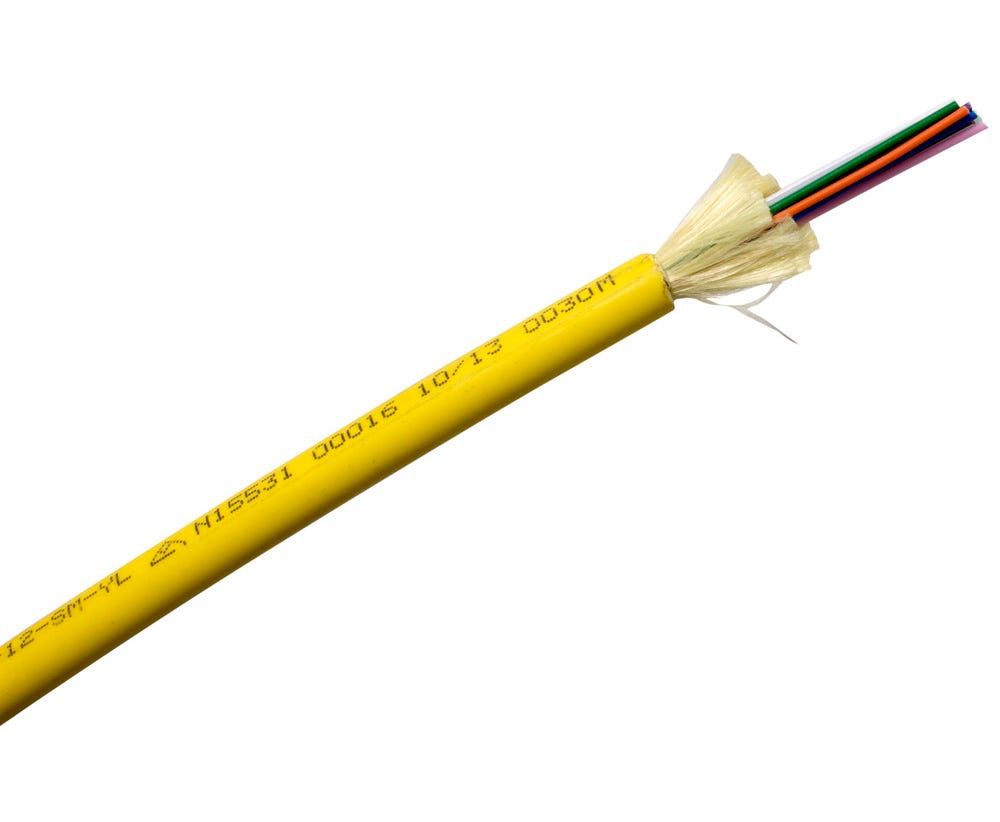 MSS Fibre 12F INDOOR/OUTDOOR RISER CABLE SM YELLOW CAB-IOR-12-SM-YL