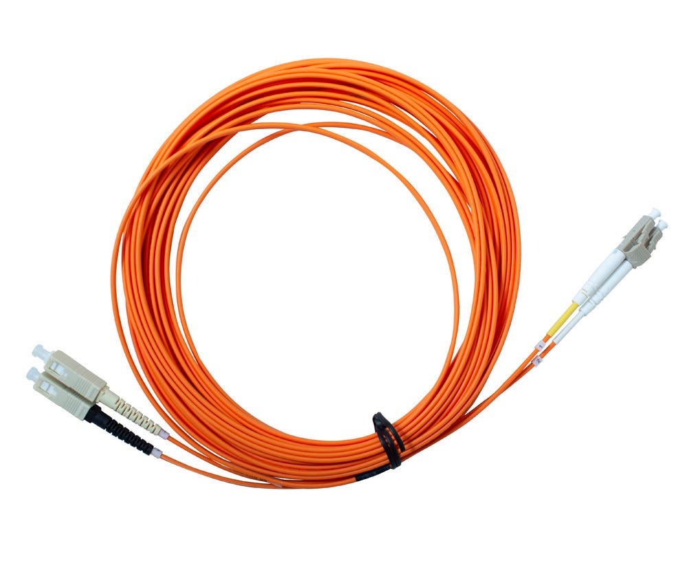 MSS Fibre SC-LC DUPLEX OM1 PATCHLEAD - 10 MTR DSCLC10M-MM