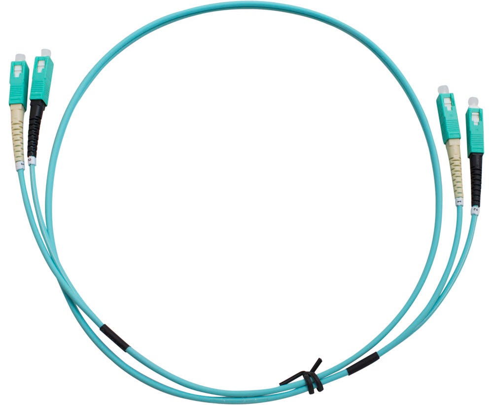 MSS Fibre SC-SC DUPLEX OM3 PATCHLEAD - 1 MTR DSCSC1M-MM3