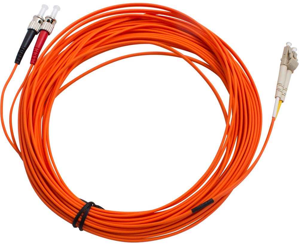 MSS Fibre ST-LC DUPLEX OM1 PATCHLEAD - 10 MTR DSTLC10M-MM