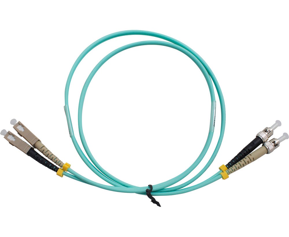 MSS Fibre ST-SC DUPLEX OM3 PATCHLEAD - 1 MTR DSTSC1M-MM3