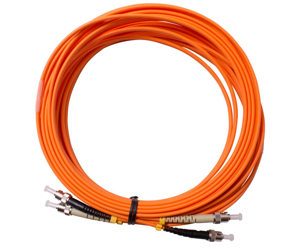 MSS Fibre ST-ST DUPLEX OM1 PATCHLEAD - 15 MTR DSTST15M-MM