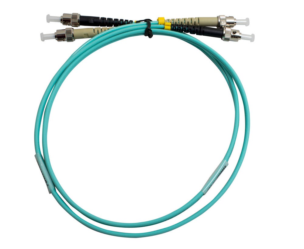 MSS Fibre ST-ST DUPLEX OM3 PATCHLEAD - 1 MTR DSTST1M-MM3