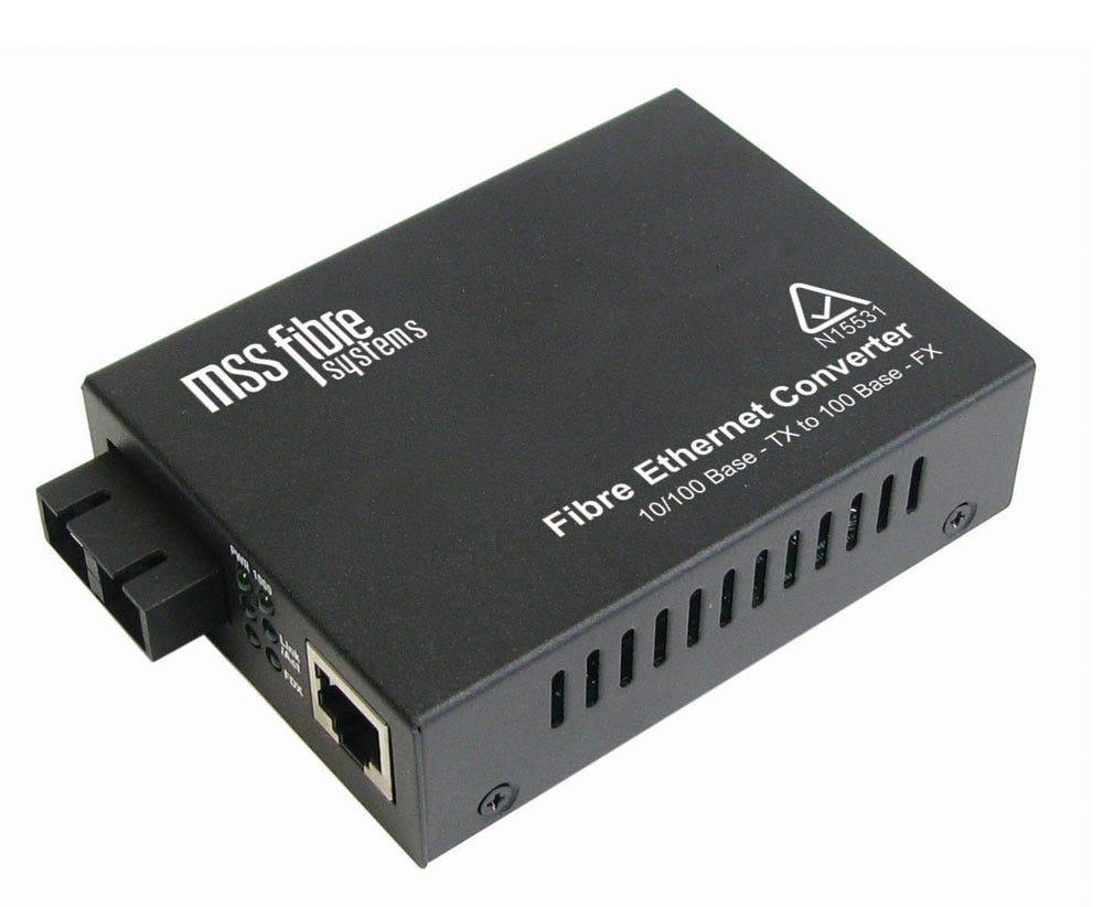 MSS Fibre 100B-TX TO 100B-FX MM 1300NM SC 2KM FC-110MSC