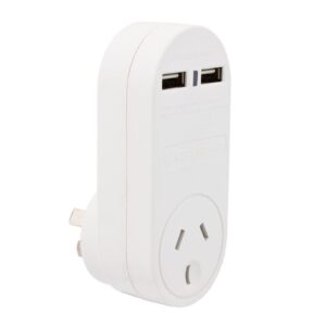 Cabac POWERBOARD 240V WITH 2 X USB OUTLETS PB1USB2