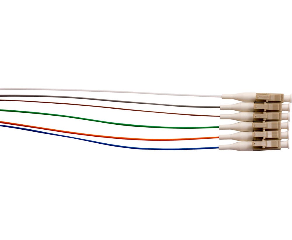 MSS Fibre LC OM4 50UM PIGTAILS - 900UM 2M C6PK PLC2M/900-MM4-C6