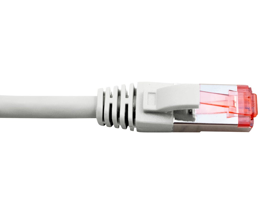 Cabac PATCH LEAD CAT6A SHIELDED WHITE 0.5M PLC6AWH0.5