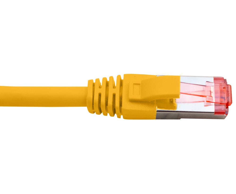 Cabac PATCH LEAD CAT6A SHIELDED YELLOW 1M PLC6AYL1