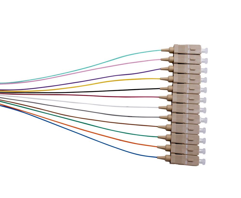 MSS Fibre SC OM1 62.5UM PIGTAILS - 900UM 2M C12PK PSC2M/900-MMC12